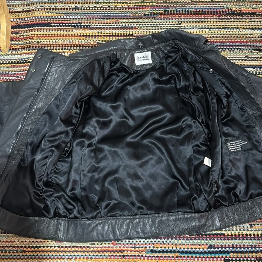 Vintage the leather warehouse leather jacket size S